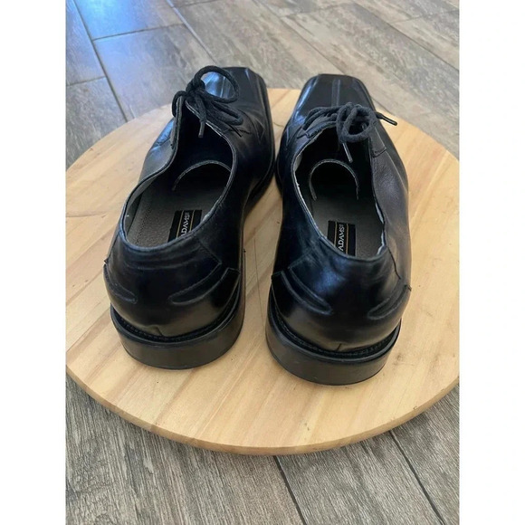Stacy Adams Men's Black Leather Tie Up Oxfords Dress Shoes Size 10 - Picture 2 of 4